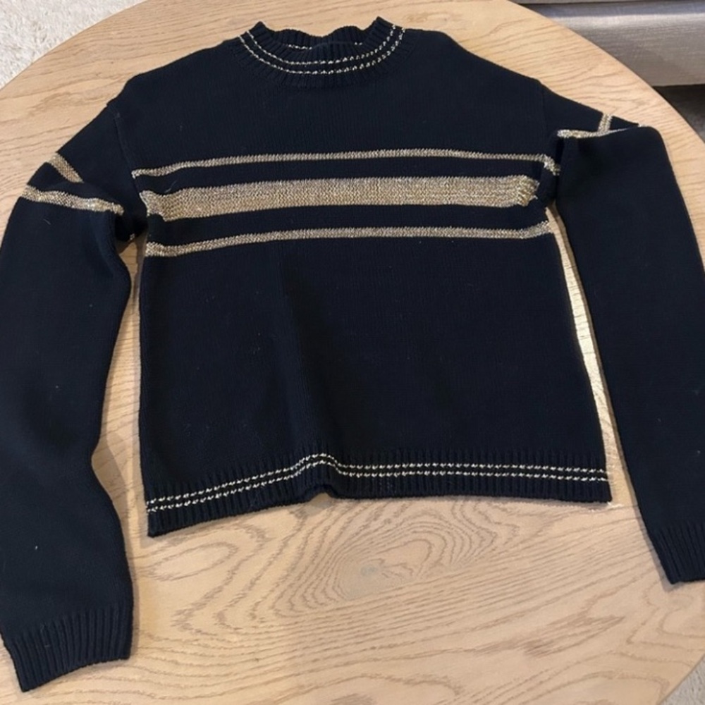 “SHOW ME YOUR MUMU” - “NEVE”
Black and Gold Sweater Size XS - Picture 2 of 9